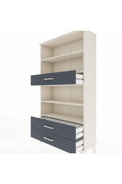 Arges Dolap 4 Raflı 3 Çekmeceli 88x30x163 Aytaşı-Antrasit