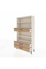 Arges Dolap 4 Raflı 3 Çekmeceli 88x30x163 Aytaşı-Çam