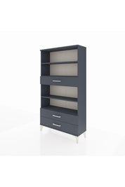 Arges Dolap 4 Raflı 3 Çekmeceli 88x30x163 Antrasit-Antrasit