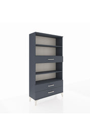 Arges Dolap 4 Raflı 3 Çekmeceli 88x30x163 Antrasit-Antrasit