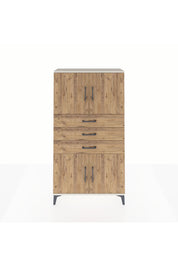 Arges Dolap 3 Raflı 3 Çekmeceli 4 Kapaklı 88x30x163 Aytaşı-Çam
