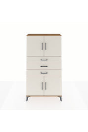 Arges Dolap 3 Raflı 3 Çekmeceli 4 Kapaklı 88x30x163 - S21M095V7A