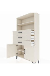 Arges Dolap 3 Raflı 3 Çekmeceli 2 Kapaklı 88x30x163 Aytaşı-Aytaşı