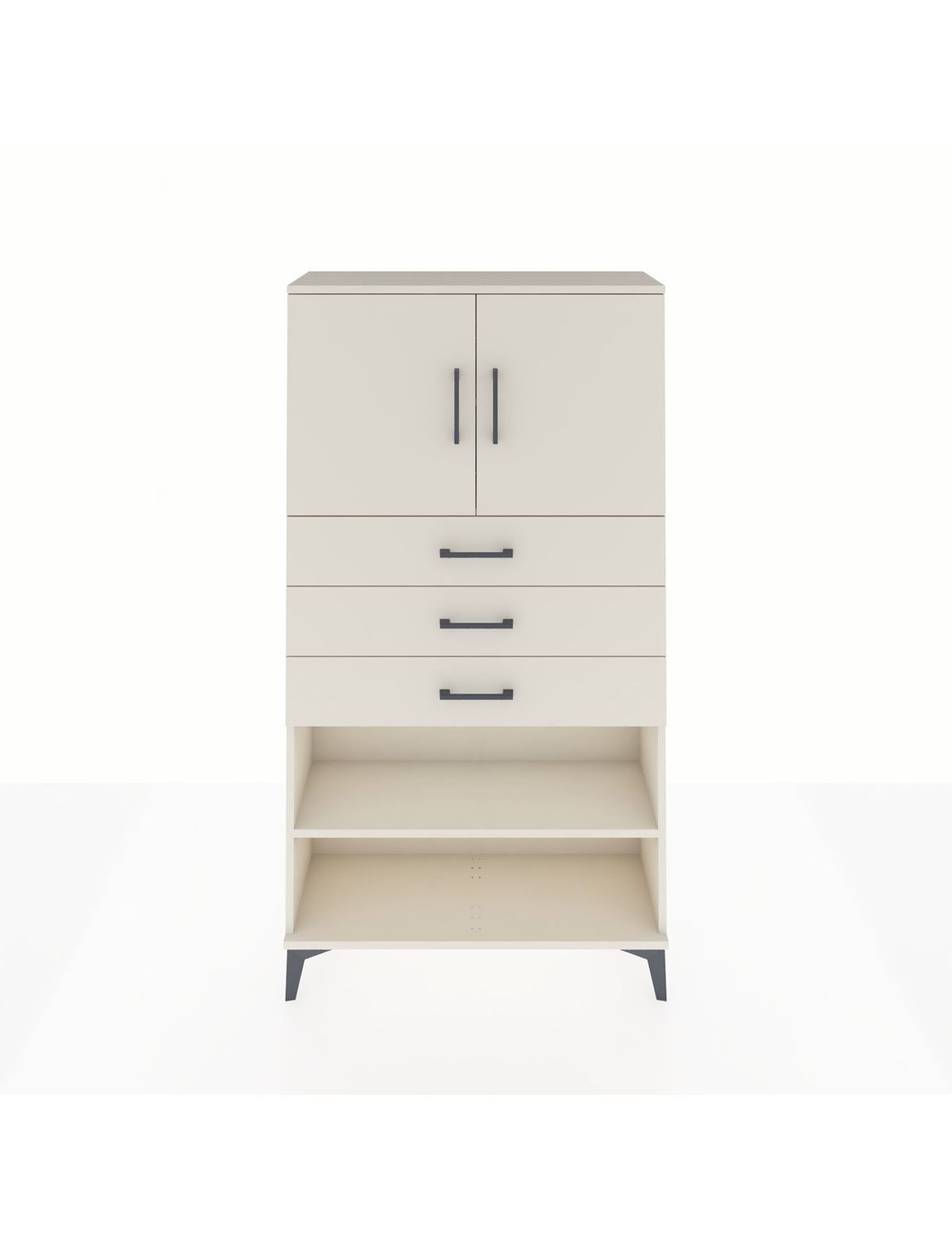 Arges Dolap 3 Raflı 3 Çekmeceli 2 Kapaklı 88x30x163 Aytaşı-Aytaşı