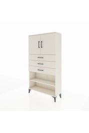 Arges Dolap 3 Raflı 3 Çekmeceli 2 Kapaklı 88x30x163 Aytaşı-Aytaşı