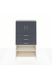 Arges Dolap 3 Raflı 3 Çekmeceli 2 Kapaklı 88x30x163 Aytaşı-Antrasit