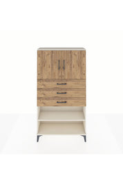 Arges Dolap 3 Raflı 3 Çekmeceli 2 Kapaklı 88x30x163 Aytaşı-Çam