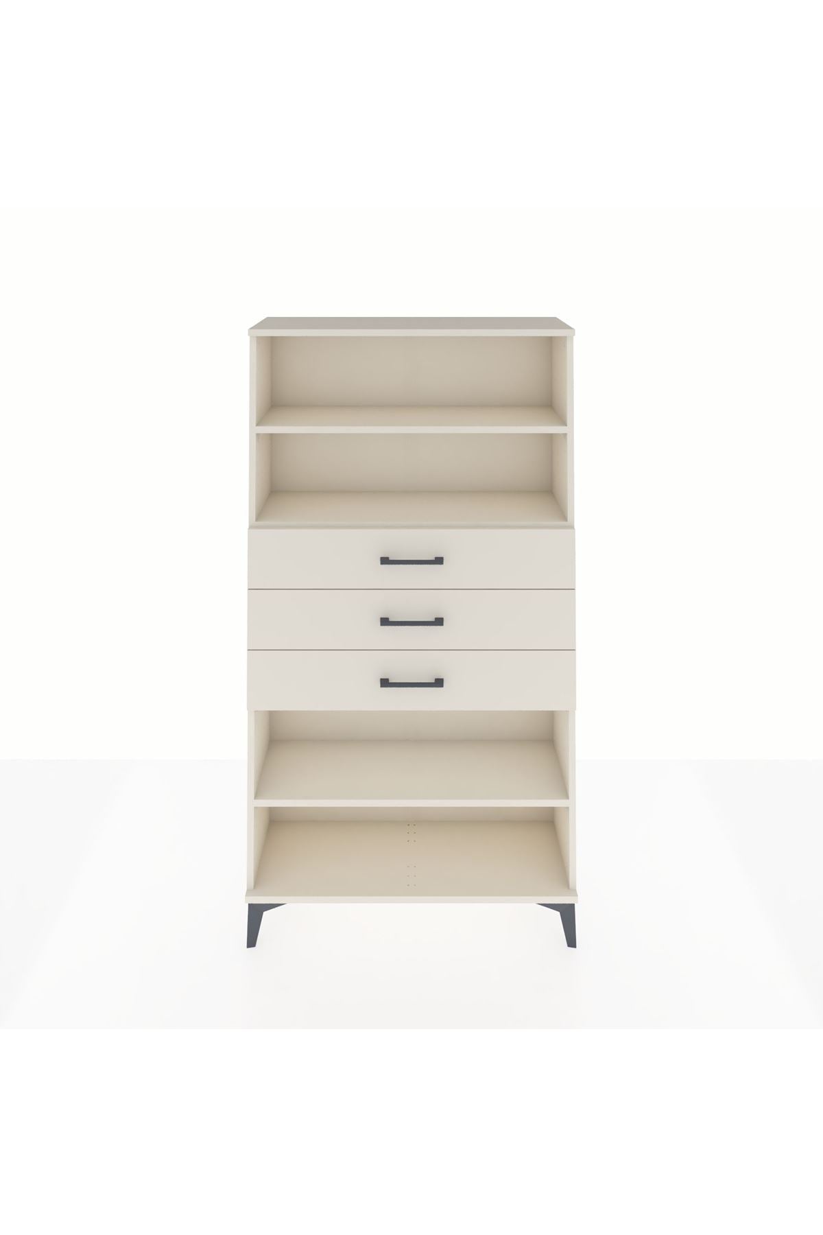 Arges Dolap 3 Raflı 3 Çekmeceli 88x30x163 Aytaşı-Aytaşı