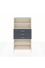 Arges Dolap 3 Raflı 3 Çekmeceli 88x30x163 Aytaşı-Antrasit