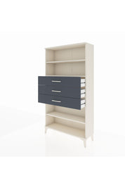 Arges Dolap 3 Raflı 3 Çekmeceli 88x30x163 Aytaşı-Antrasit