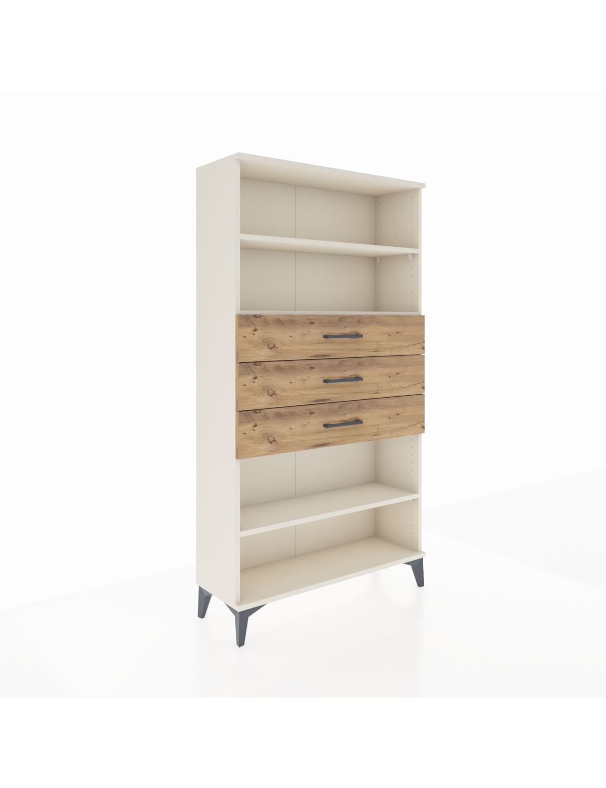 Arges Dolap 3 Raflı 3 Çekmeceli 88x30x163 Aytaşı-Çam