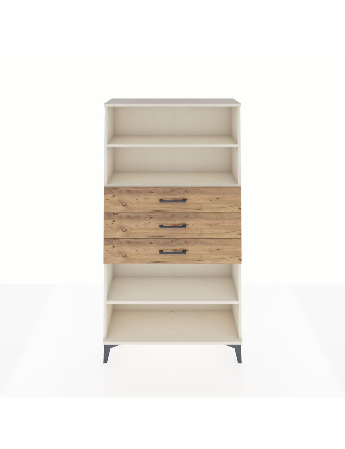 Arges Dolap 3 Raflı 3 Çekmeceli 88x30x163 Aytaşı-Çam