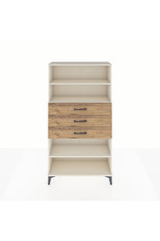 Arges Dolap 3 Raflı 3 Çekmeceli 88x30x163 Aytaşı-Çam