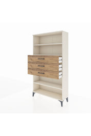 Arges Dolap 3 Raflı 3 Çekmeceli 88x30x163 Aytaşı-Çam