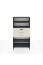 Arges Dolap 3 Raflı 3 Çekmeceli 88x30x163 Antrasit-Aytaşı