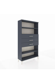 Arges Dolap 3 Raflı 3 Çekmeceli 88x30x163 Antrasit-Antrasit