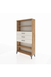 Arges Dolap 3 Raflı 3 Çekmeceli 88x30x163 Çam-Aytaşı