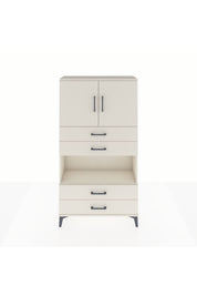 Arges Dolap 3 Raflı 4 Çekmeceli 2 Kapaklı 88x30x163 Aytaşı-Aytaşı