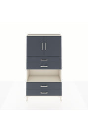 Arges Dolap 3 Raflı 4 Çekmeceli 2 Kapaklı 88x30x163 Aytaşı-Antrasit