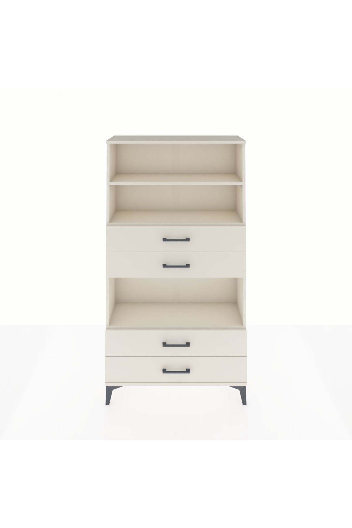 Arges Dolap 3 Raflı 4 Çekmeceli 88x30x163 Aytaşı-Aytaşı