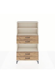 Arges Dolap 3 Raflı 4 Çekmeceli 88x30x163 Aytaşı-Çam