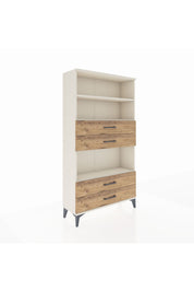 Arges Dolap 3 Raflı 4 Çekmeceli 88x30x163 Aytaşı-Çam