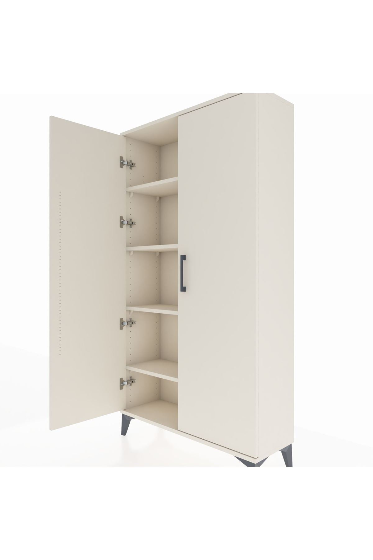 Arges Dolap 4 Raflı 2 Kapaklı 88x30x163 Aytaşı-Aytaşı