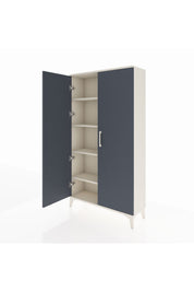 Arges Dolap 4 Raflı 2 Kapaklı 88x30x163 Aytaşı-Antrasit