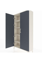 Arges Dolap 4 Raflı 2 Kapaklı 88x30x163 Aytaşı-Antrasit