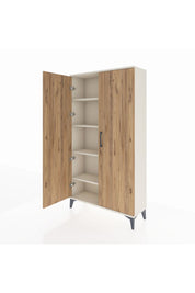 Arges Dolap 4 Raflı 2 Kapaklı 88x30x163 Aytaşı-Çam