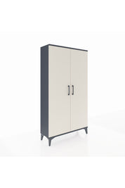 Arges Dolap 4 Raflı 2 Kapaklı 88x30x163 Antrasit-Aytaşı