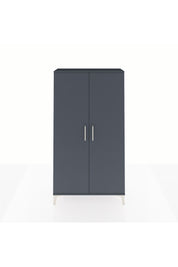 Arges Dolap 4 Raflı 2 Kapaklı 88x30x163 Antrasit-Antrasit