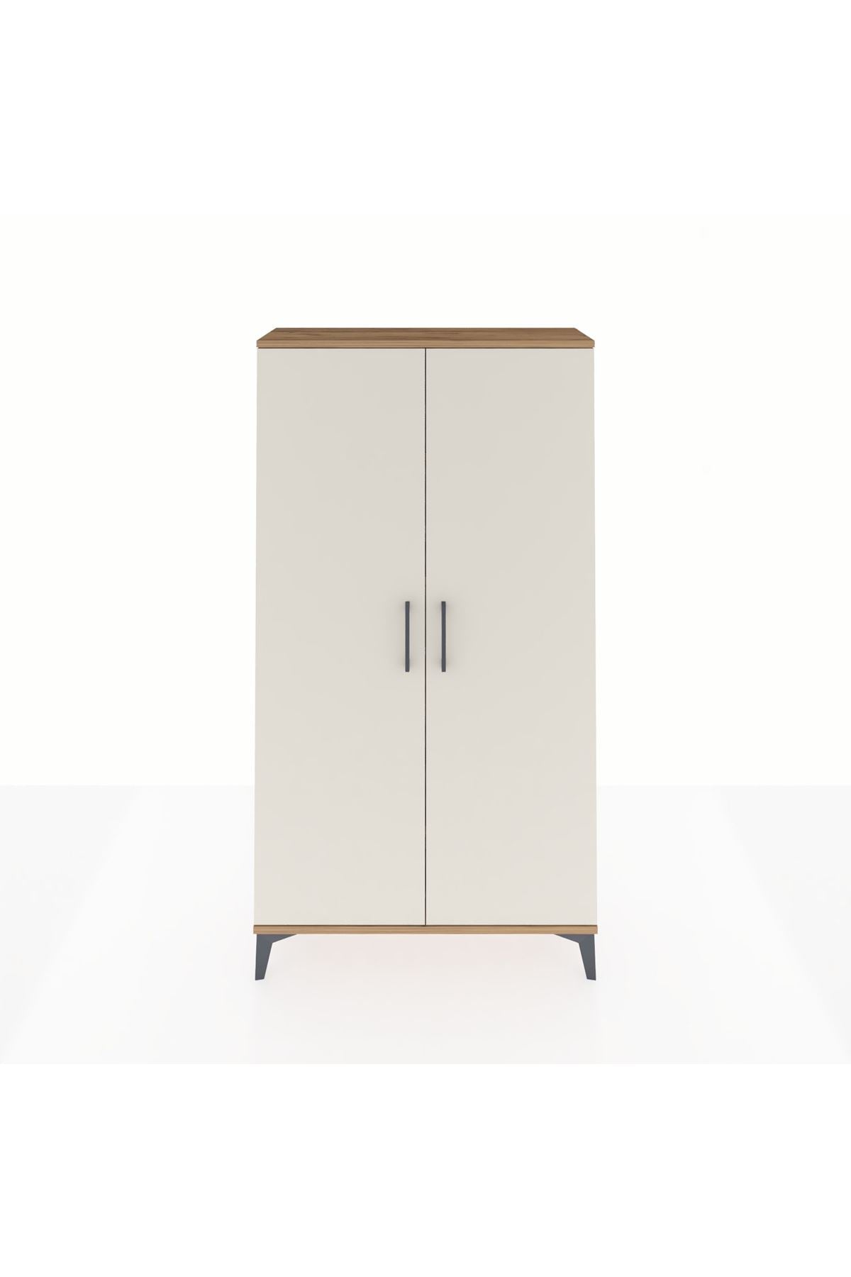 Arges Dolap 4 Raflı 2 Kapaklı 88x30x163 Çam-Aytaşı