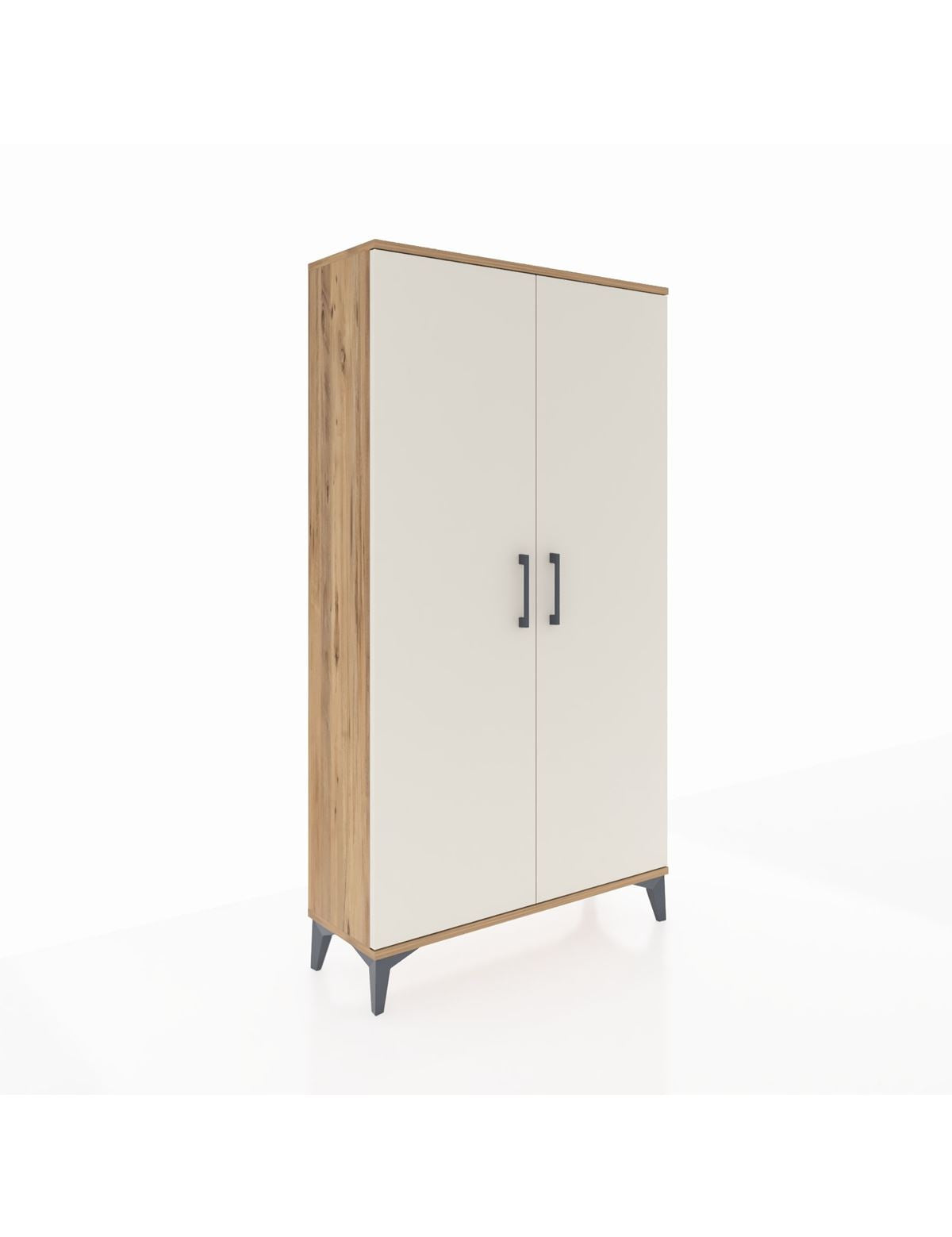 Arges Dolap 4 Raflı 2 Kapaklı 88x30x163 Çam-Aytaşı