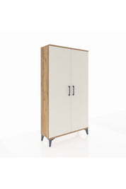 Arges Dolap 4 Raflı 2 Kapaklı 88x30x163 Çam-Aytaşı