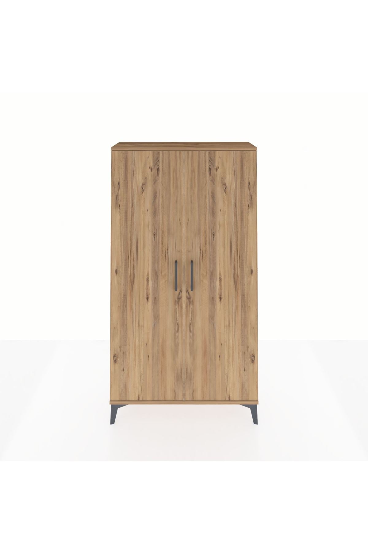 Arges Dolap 4 Raflı 2 Kapaklı 88x30x163 Çam-Çam