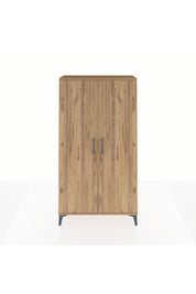 Arges Dolap 4 Raflı 2 Kapaklı 88x30x163 Çam-Çam