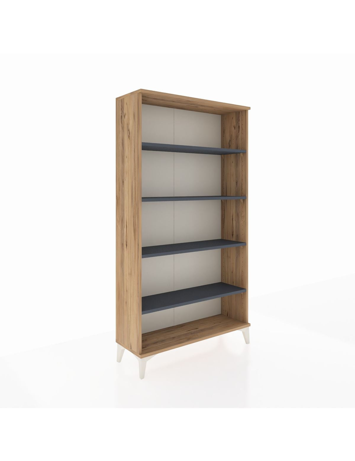 Arges Dolap 4 Raflı 88x30x163 Çam-Antrasit