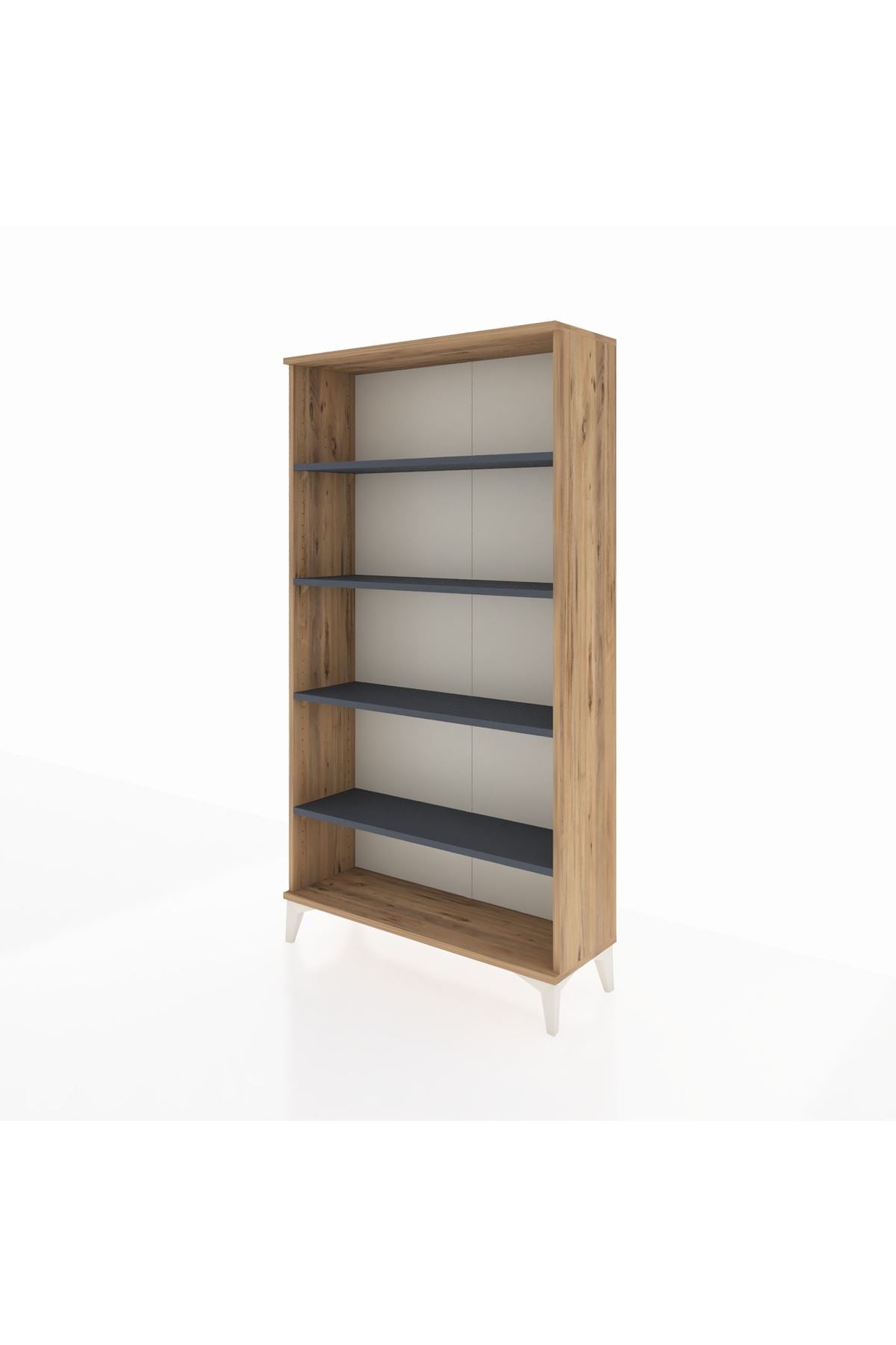 Arges Dolap 4 Raflı 88x30x163 Çam-Antrasit