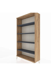 Arges Dolap 4 Raflı 88x30x163 Çam-Antrasit