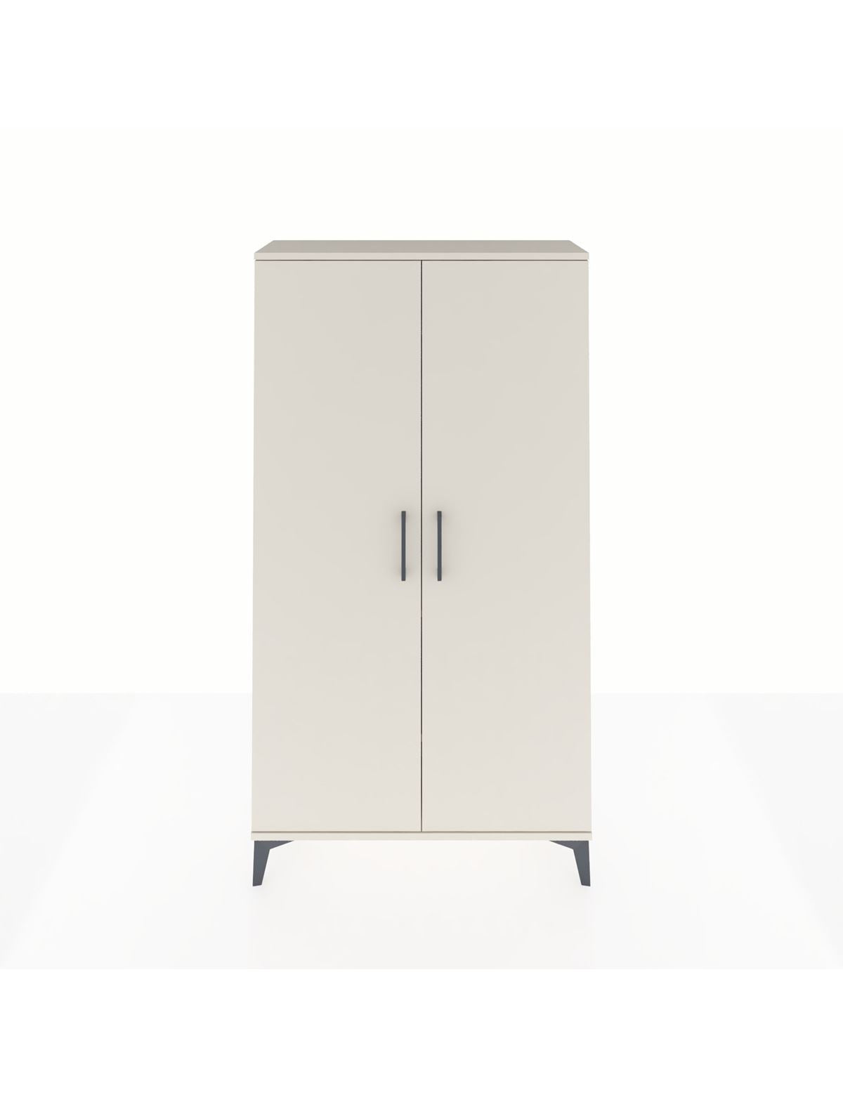 Arges Dolap 2 Raflı Kapaklı Tek Askılı 88x30x163 Aytaşı-Aytaşı