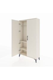Arges Dolap 2 Raflı Kapaklı Tek Askılı 88x30x163 Aytaşı-Aytaşı