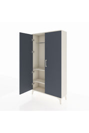Arges Dolap 2 Raflı Kapaklı Tek Askılı 88x30x163 Aytaşı-Antrasit