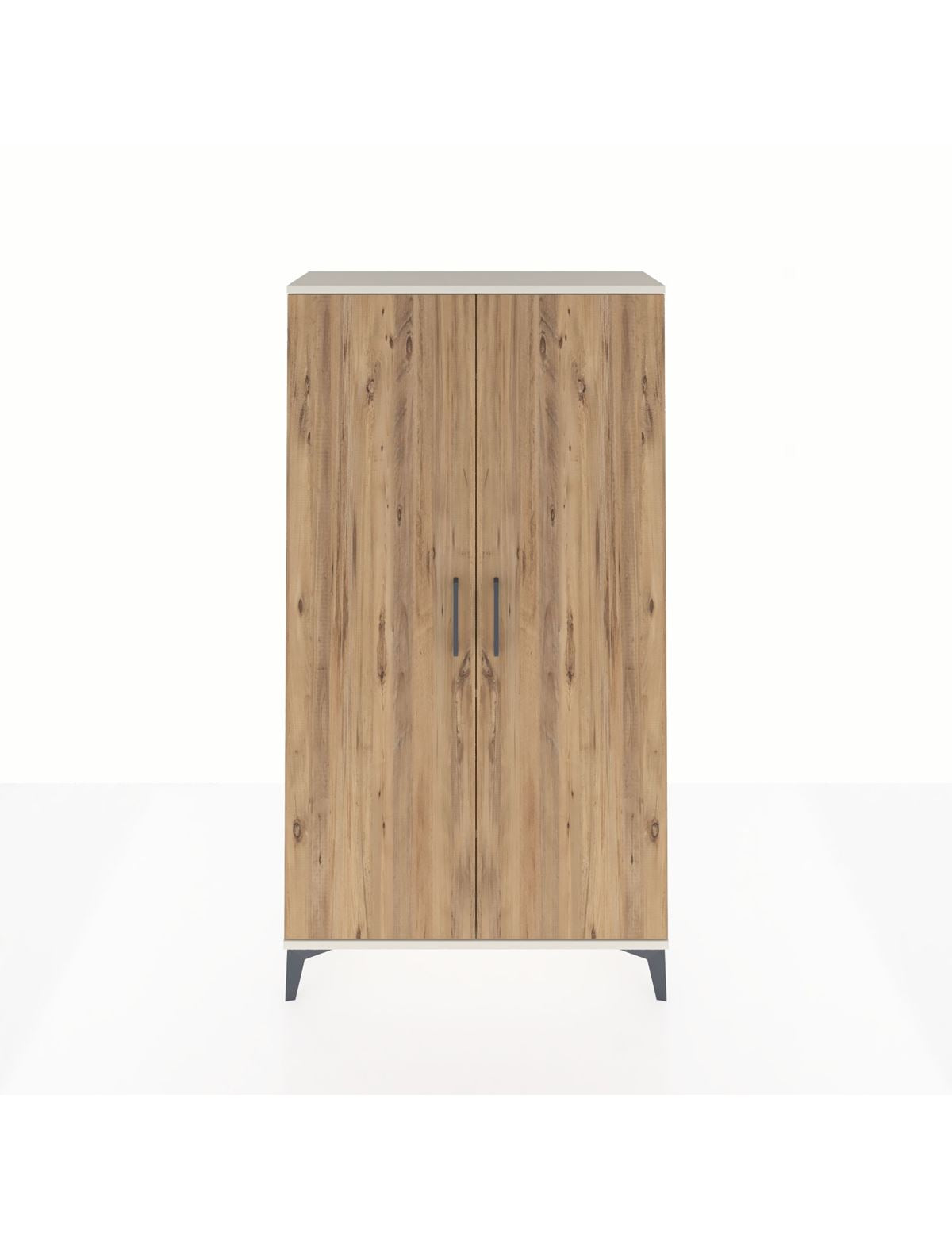 Arges Dolap 2 Raflı Kapaklı Tek Askılı 88x30x163 Aytaşı-Çam