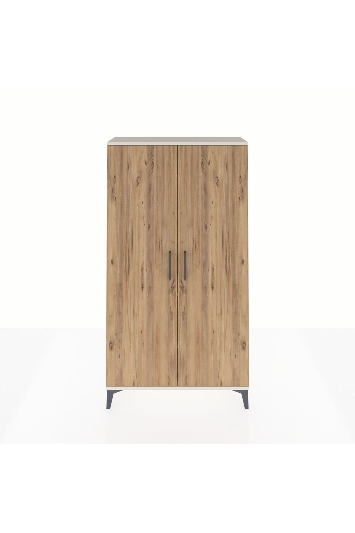 Arges Dolap 2 Raflı Kapaklı Tek Askılı 88x30x163 Aytaşı-Çam