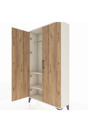 Arges Dolap 2 Raflı Kapaklı Tek Askılı 88x30x163 Aytaşı-Çam