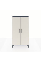 Arges Dolap 2 Raflı Kapaklı Tek Askılı 88x30x163 Antrasit-Aytaşı