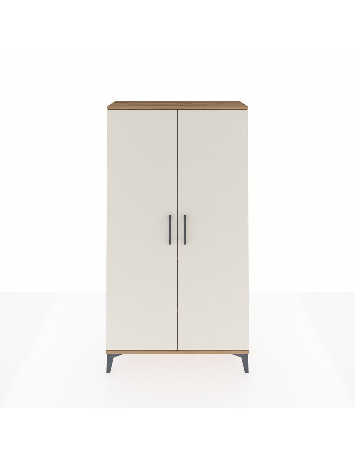 Arges Dolap 2 Raflı Kapaklı Tek Askılı 88x30x163 Çam-Aytaşı