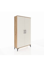 Arges Dolap 2 Raflı Kapaklı Tek Askılı 88x30x163 Çam-Aytaşı