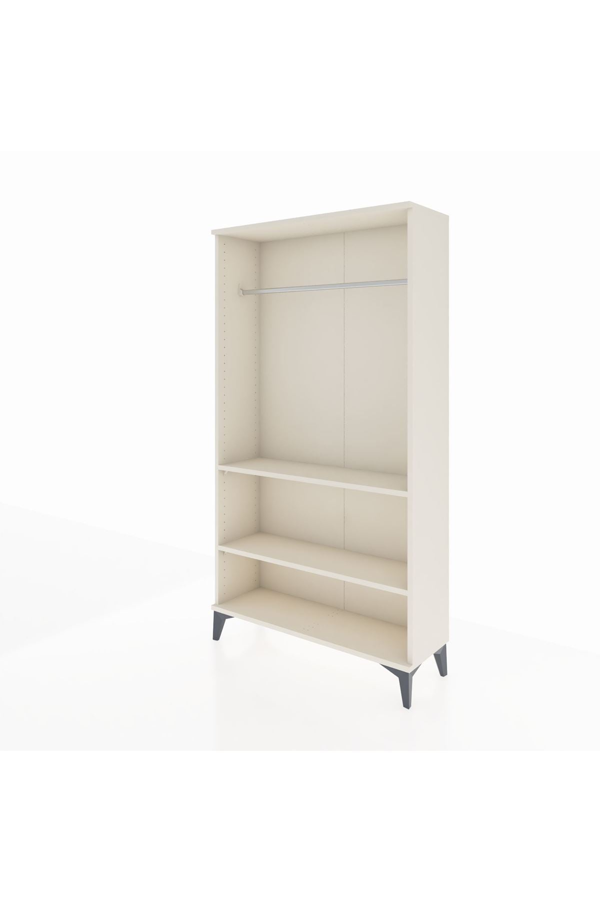 Arges Dolap 2 Raflı Kapaklı Tek Askılı 88x30x163 Aytaşı-Aytaşı